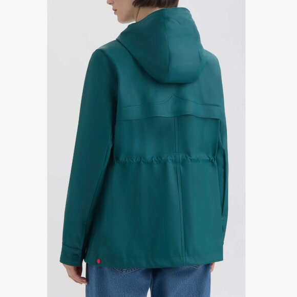 NEW HUNTER Acacia Rubberized Rain Jacket in Deep Ocean for women 825 8m4 - Picture 2 of 10